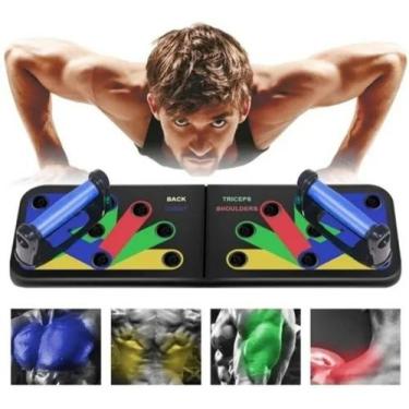 Imagem de Apoio Aparelho Prancha Exercicios Flexão Extensor - SLB, Push-UP