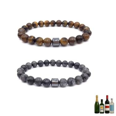 Imagem de TACBSP Conjunto de pulseiras antiálcool Glame para reduzir o desejo de beber e parar de beber álcool manifestação, One Size, Pedra, Sem Pedra Preciosa