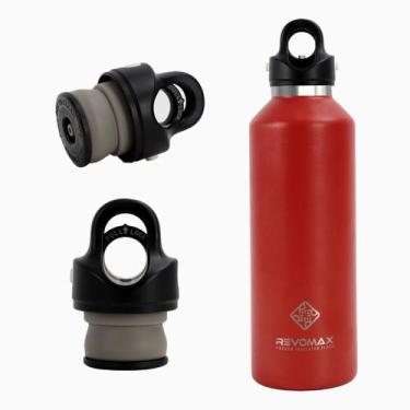 Imagem de Garrafa Térmica de Água Parede Dupla Revomax 950ml Original Aço Inox T