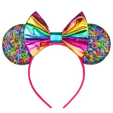 Imagem de Bandanas Mouse Ears Foeran Shiny Bows para meninas e mulheres