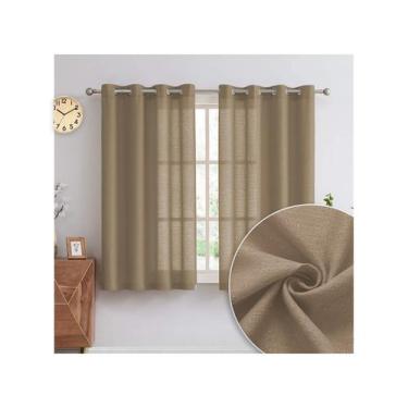 Imagem de Cortina Rustica Texturizada Para Janela 3,00m X 1,6m Para Varão 2m - C