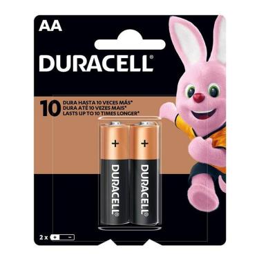 Imagem de Pilha alcalina pequena AA c/ 2 unidades Duracell