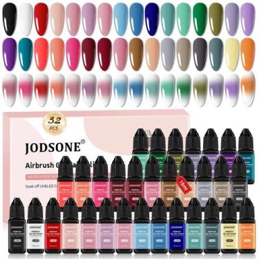 Imagem de Verniz de unhas em gel JODSONE 32 cores Airbrush Strong Coverage