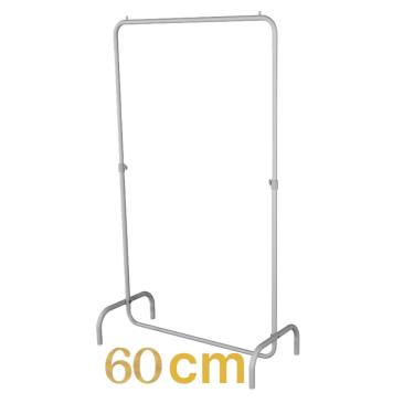 Imagem de Arara Desfile 60cm para Roupas Reforçada Altura Regulável - 