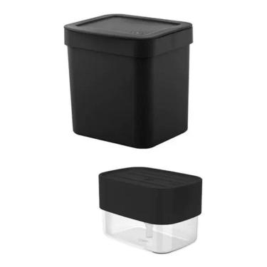 Imagem de Porta Detergente Esponja Sabão Liquido Pia + Lixeira 2,5L