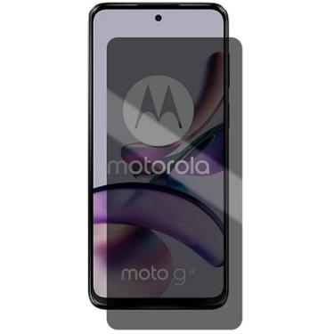 Imagem de [GL CASES] Pelicula Privacidade Moto G13 Anti Risco Película Motorola Moto G13 Privativa De Vidro Temperado 3D Proteção 9H Anti Espião Cobertura Total Da Tela + Kit Limpeza Para Aplicação