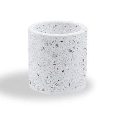 Imagem de Pastlla Suporte de escova de dentes de diatomita, suporte de escova de dentes elétrica de pedra de secagem para banheiros, organizador de pia de banheiro de diatomácea de secagem rápida, copo de