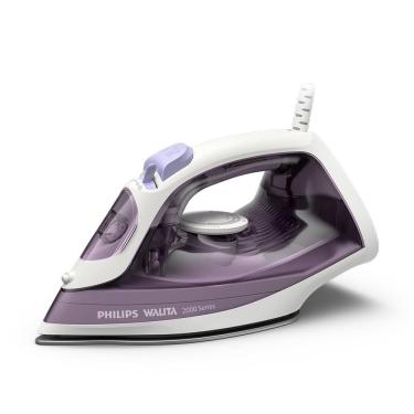 Imagem de Ferro de Passar a Vapor Philips Walita Série 2000 DST2020 Base Cerâmica Reservatório 250ml Calc Clean Roxo