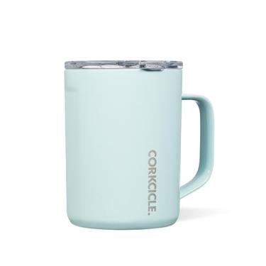Imagem de Corkcicle Caneca de café clássica - aço inoxidável com isolamento triplo para viagens - tampa à prova de estilhaçamento - mantém a bebida quente por mais de 3 horas - Presente de caneca de Natal
