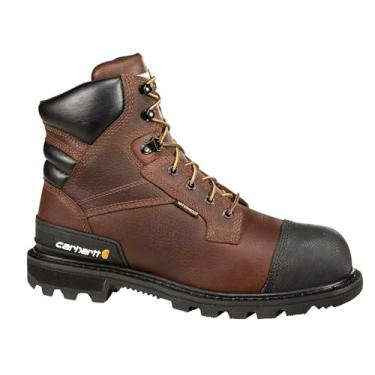 Imagem de Carhartt Men's CSA 6-inch Wtrprf Insulated Work Boot Steel Safety Toe CMR6859 Industrial, Brown Pebble Oil Tanned, 8 W US