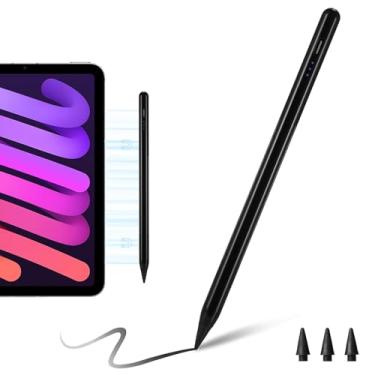 Imagem de Caneta Stylus para Pad (2025-2018), sensível à inclinação, rejeição da palma da mão, lápis Stylus para Pad 11th A16/10/9/8/7/6th e Pro 13/12.9/11(M4) e Air 13/11(M3/M2) e Mini A17 Pro/6/5(preto)