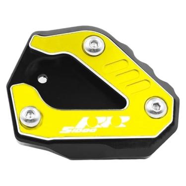 Imagem de BYYINGSUS Placa ampliadora de suporte lateral acessórios para motocicletas Suporte de ampliação de pé Exte compatível com S1000RR S1000 RR S 1000 RR 2019-2022 2023 (dourado)