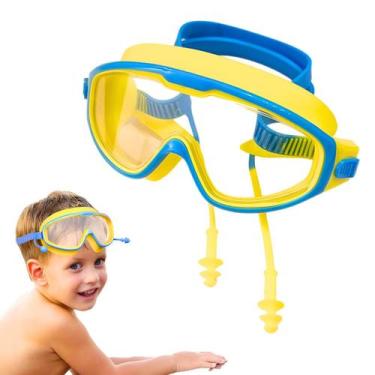 Imagem de Óculos Natação Infantil Ante embaçante Protetores de Ouvido Acoplado -