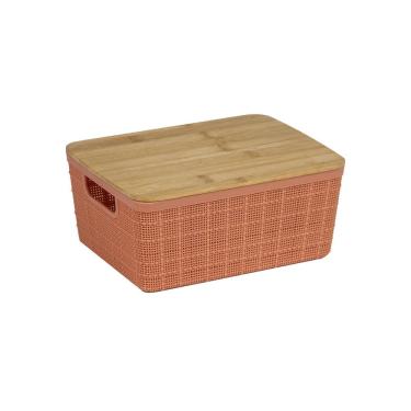 Imagem de Caixa Organizadora com Tampa de Bambu 4L Green Garden