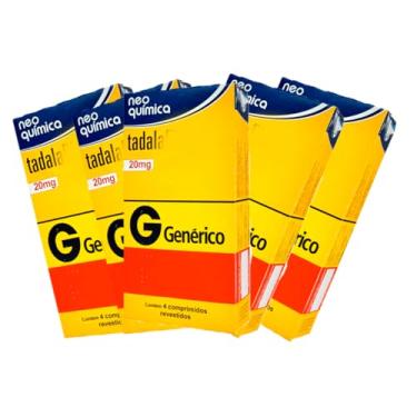 Imagem de TADALA FILA 20mg Neo Quimica 5 Und Frete Imediato E Discreto 4cps cada