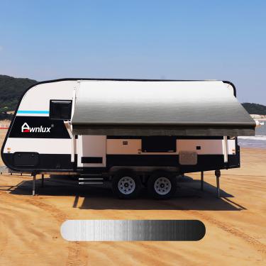 Imagem de AWNLUX Tela de substituição de tecido de toldo RV à prova d'água para toldos de acampamento, ajuste universal, proteção contra sol, proteção contra raios UV, toldo para trailer, abrigo para toldos, carvão, 3,8 m (tecido 3,8 m)