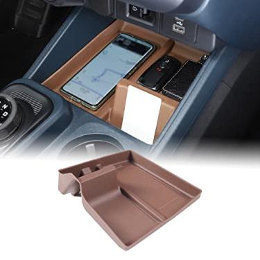 Imagem de Organizador de console central de carro compatível com Ford Maverick 2022 2023 com controle central, bandeja organizadora de absorção de impacto, bandeja de armazenamento secundário, acessórios de armazenamento