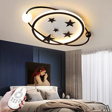 Imagem de Luminária de teto LED com desenho animado, controle remoto, regulável, para quarto de criança, abajur moderno de acrílico, iluminação interna, luminária de parede, varanda, sala de estar, es