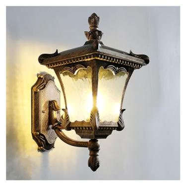Imagem de Iluminação externa europeia para varanda de jardim, arandela de parede à prova d'água, arandela de parede decorativa industrial, luminária de cerca de jardim, luminária pendente de teto LED,