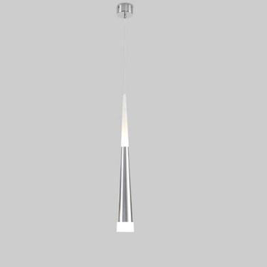 Imagem de Lustre nórdico clássico pendente luz tubo longo pendurado teto lâmpada acrílico preto moderno droplight linear cromo foyer lustre para escada cabeceira quarto corredor, prata branco luz