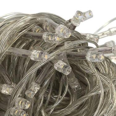 Imagem de Natal Pisca Pisca Com 100 Leds De 9 Metros Com 8 Funções - 127v Branco