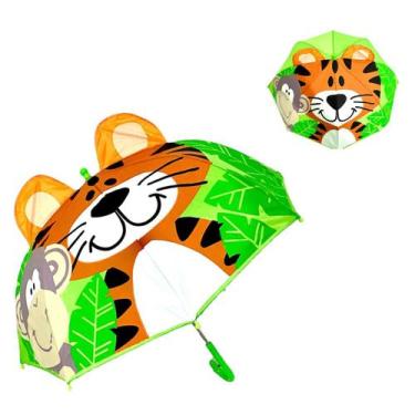 Imagem de Guarda Chuva Infantil Sombrinha Leve Chuva Sol Vento Reforçado - Casca