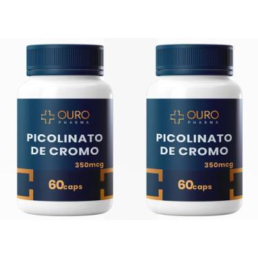 Imagem de KIT 2 Picolinato de Cromo 350mcg Matéria Prima Importada - 60 cápsulas