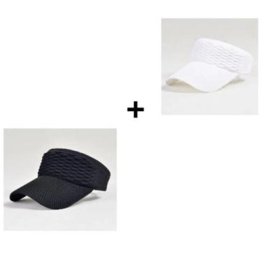 Imagem de Chapéu Feminino Respirável De Cor Sólida Com Viseira E Aba Longa - oem