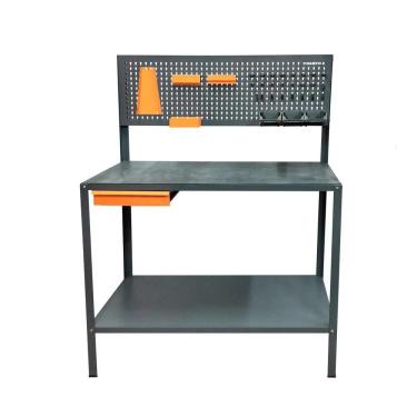 Imagem de Bancada De Trabalho com Acessorios Grafite e Laranja Presto