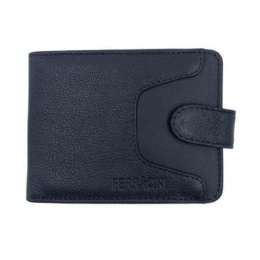 Imagem de Carteira Ferracini Couro Masculina Preta 393 - Preto Tamanho U-Masculino