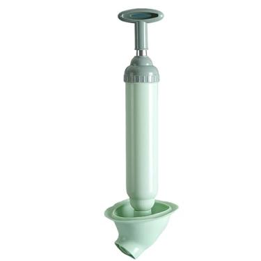 Imagem de Desentupidor Manual de Pia, Vaso E Esgoto Tipo Bomba de Sucção 150mm Alta Pressão(Verde - Versão Atualizada)