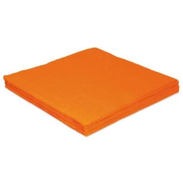 Imagem de Guardanapo De Papel Colorido 24Cm Folha Dupla Silver Festas Laranja 20 Unidades