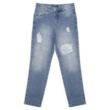 Imagem de Calça Juvenil Look Jeans Mom Jeans, 18