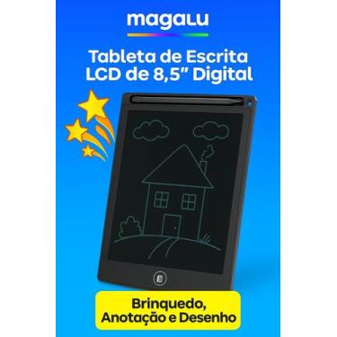 Imagem de Lousa Digital LCD 8,5 com Caneta  Apague com um Toque e Desenhe à Vont