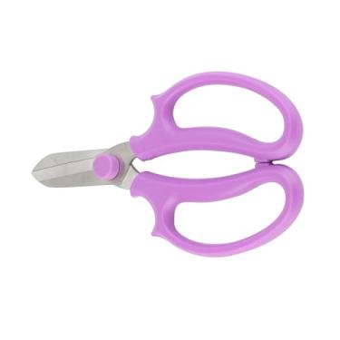Imagem de Tesoura de jardinagem, tesouras florais de aço inoxidável, podador forte para flores, galhos, roxo