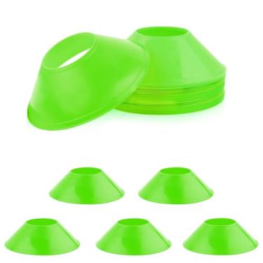 Imagem de 15 peças de cones de futebol para treinamento esportivo, mini cones de futebol flexíveis, cones esportivos de agilidade, cones de treinamento para futebol, basquete, corrida, jogos esportivos