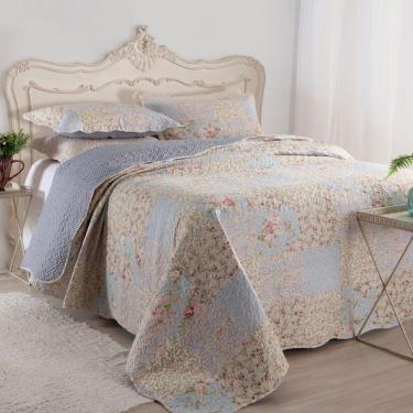Imagem de Kit Cobre Leito Colcha Mix Queen Estampado  3 Peças - Beth