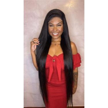 Imagem de Peruca Lace 5x5 Cabelo Humano Elie 73 - Comprimento 90 cm, Castanho Es