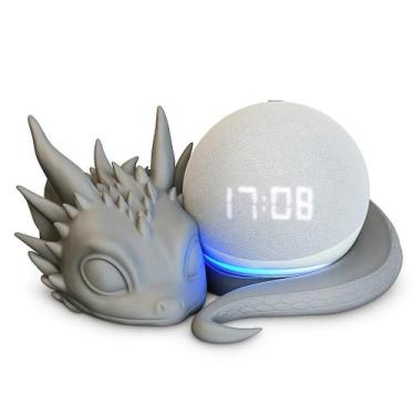 Imagem de Suporte Dragão Compatível Com Alexa Echo Dot 3ª 4ª e 5ª Geração Estant