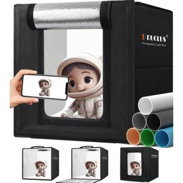 Imagem de Caixa de luz de estúdio fotográfico DUCLUS 10x10x10cm com 104 luzes LE