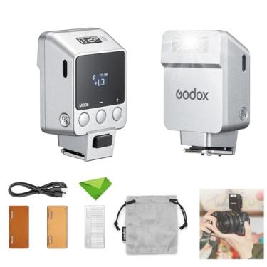 Imagem de Godox iT22 C iT22-C Flash TTL para Canon, flash de potência máxima de 700 mAh, tempo de reciclagem de 1,5 s, bateria de lítio integrada, mini flash speedlight para câmeras Canon (prata)