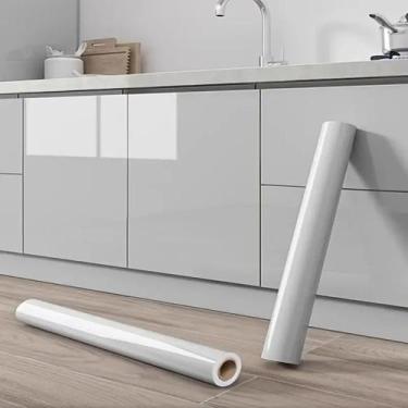 Imagem de Adesivo Vinil Cinza Claro Envelopamento Geladeira 10m x 50cm - BG Ades