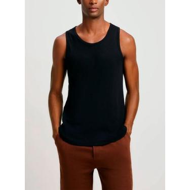 Imagem de Camiseta Regata Hering 015M Masculina Canelada Algodão T. P/XG, XG, N1