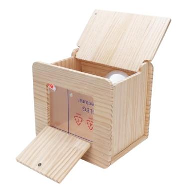 Imagem de aqxreight Caixa de Nidificação de Periquito, de Madeira, Espaçosa, Isolada, Caixa de Acasalamento para Pombinhos, Calopsita, Conure, Periquito, Uso de garras. para Desgaste Elaborado para Roer