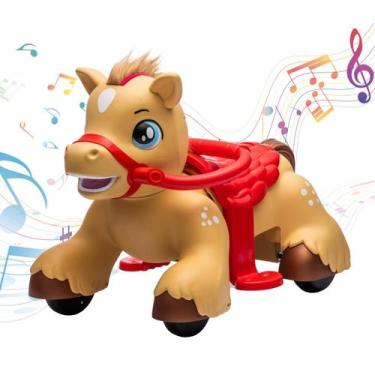 Imagem de Mini Carrinho Cavalinho Infantil Elétrico Moto Elétrica Som Luzes - Zi