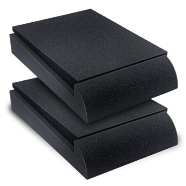 Imagem de Liquid Stands Almofadas De Isolamento Acústico Para Monitores Estúdio Alto-Falantes, Espuma Alto-Falante Alta Densidade 5" Que Evita Vibrações, Elevação Angular - Almofada Acústica Piso, Mesa