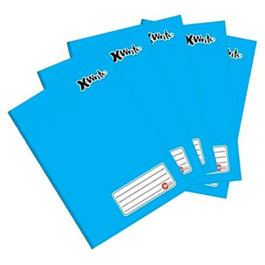 Imagem de Caderno Brochurão Capa Dura Máxima 96 folhas Azul (pacote com 05 cadernos)