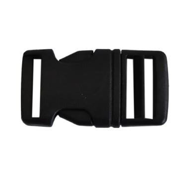 Imagem de Fecho Encaixe Plástico 30mm Preto – Pacote com 10 peças - Ideal para Aviamentos de Bolsas, Artesanato e Bijuterias