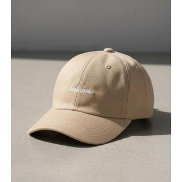 Imagem de Boné Beisebol Unissex Masculino Feminino Belive Aba Curva Verão Praia 