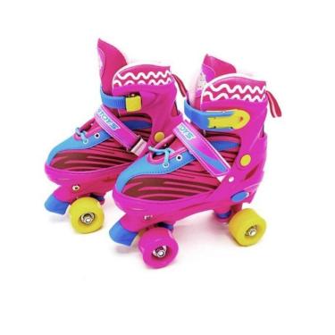 Imagem de Patins Infantil Com Acessórios Rosa